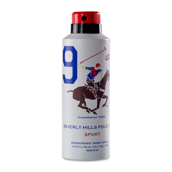 BHPC UK POLO DEODORANT BODY SPRAY MEN SPORT No9 175ML