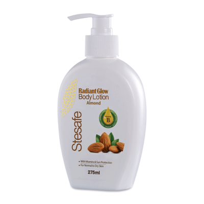 STESAFE RADIANT GLOW ALMOND BODY LOTION 275ML